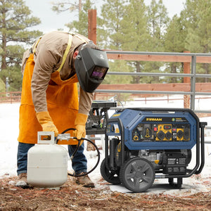 FIRMAN Tri-Fuel Portable Generator with CO Alert Electric Start, 10,000/8,000W, view 13