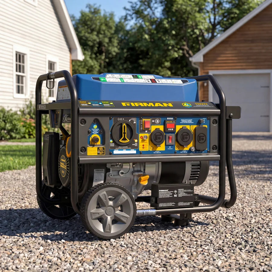 FIRMAN Tri-Fuel Portable Generator with CO Alert, 8,250/6,600W, view 12