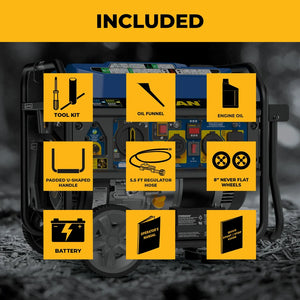 FIRMAN Tri-Fuel Portable Generator with CO Alert, 8,250/6,600W, view 7