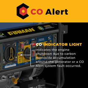 FIRMAN Tri-Fuel Portable Generator with CO Alert, 8,250/6,600W, view 4