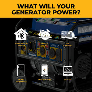 FIRMAN Tri-Fuel Portable Generator with CO Alert, 8,250/6,600W, view 3