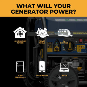FIRMAN Tri-Fuel Portable Generator Electric Start, 11,600/9,300W, view 7