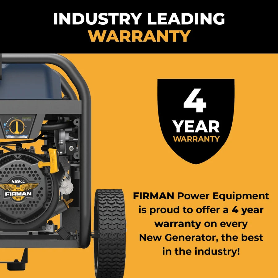 FIRMAN Tri-Fuel Portable Generator Electric Start, 11,600/9,300W, view 6