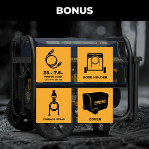 FIRMAN Tri-Fuel Portable Generator Electric Start, 11,600/9,300W, view 10