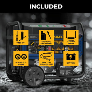 FIRMAN Tri-Fuel Portable Generator with CO Alert Electric Start, 11,600/9,300W, view 3