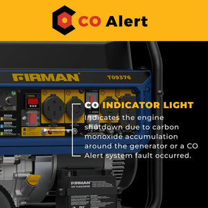 FIRMAN Tri-Fuel Portable Generator with CO Alert Electric Start, 11,600/9,300W, view 8
