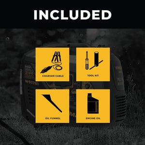 FIRMAN Inverter Portable Generator Recoil Start, 2,100/1,700W, view 3