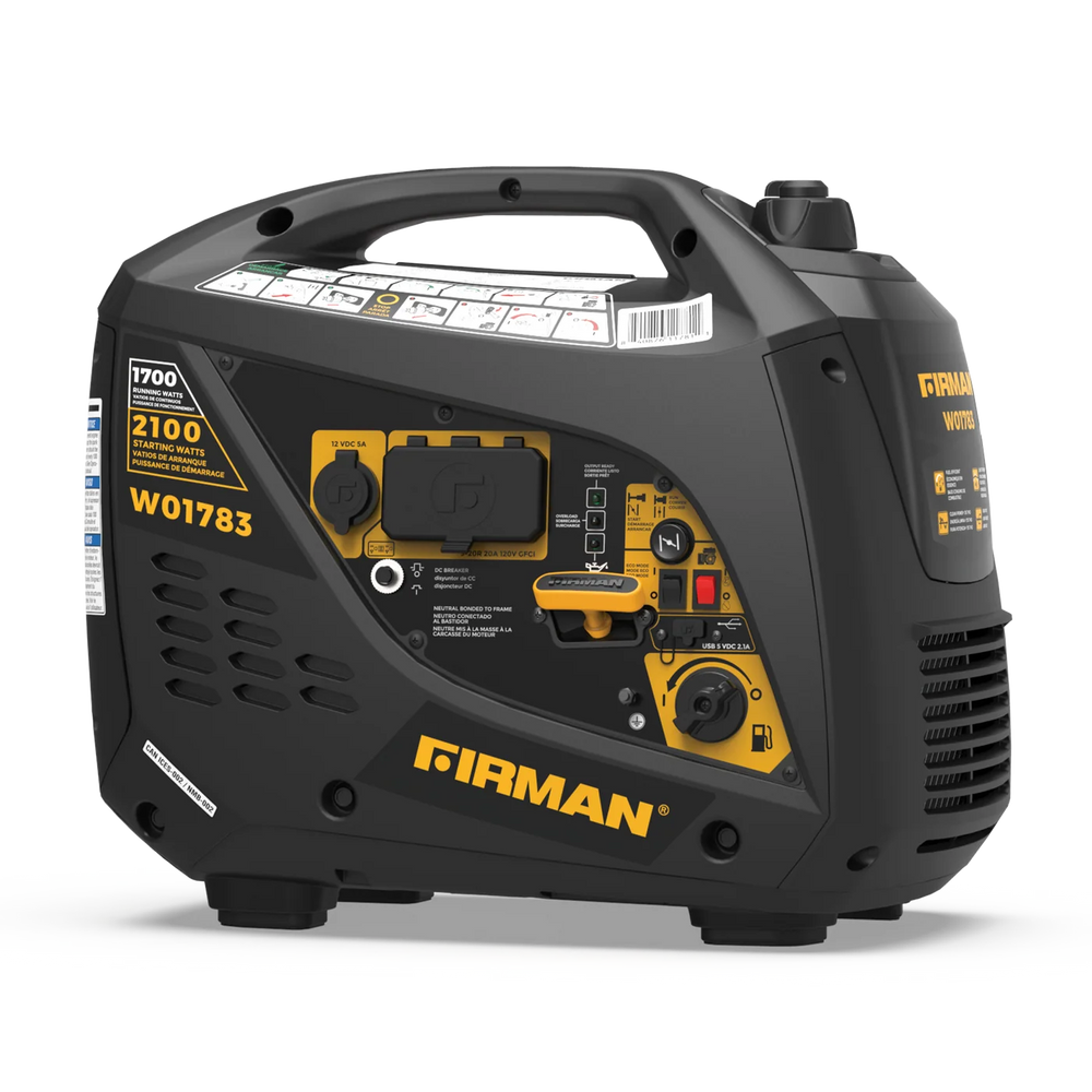 FIRMAN Inverter Portable Generator Recoil Start, 2,100/1,700W
