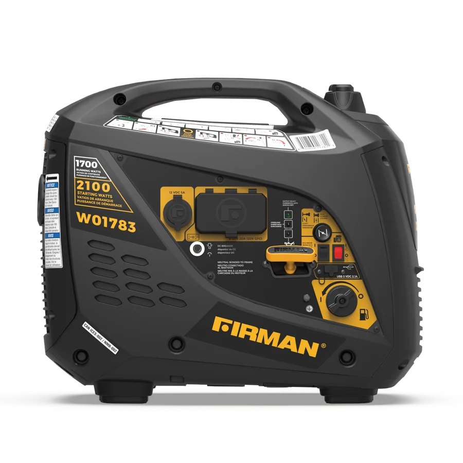 FIRMAN Inverter Portable Generator Recoil Start, 2,100/1,700W, view 6