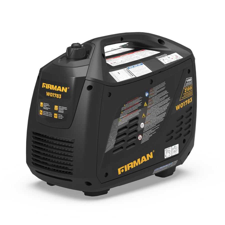 FIRMAN Inverter Portable Generator Recoil Start, 2,100/1,700W, view 4