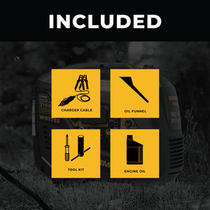 FIRMAN Inverter Portable Generator Recoil Start, 2,100/1,700W, view 3