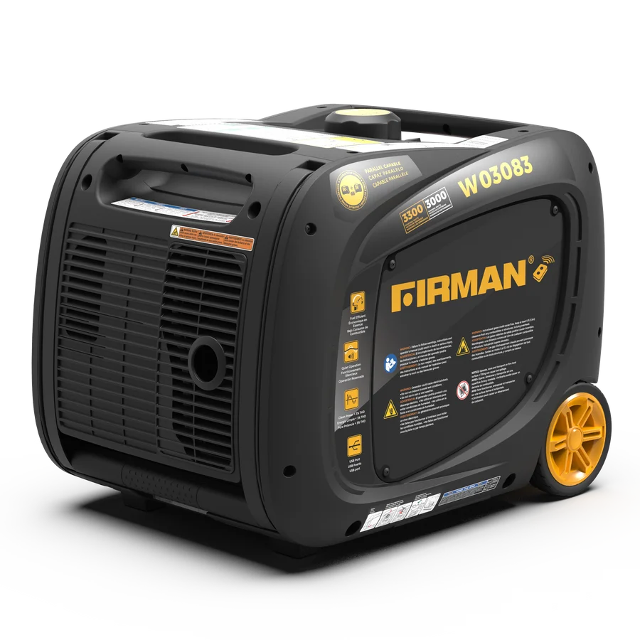 FIRMAN Gas Inverter Portable Generator Remote Start, 3,300/3,000W, view 4