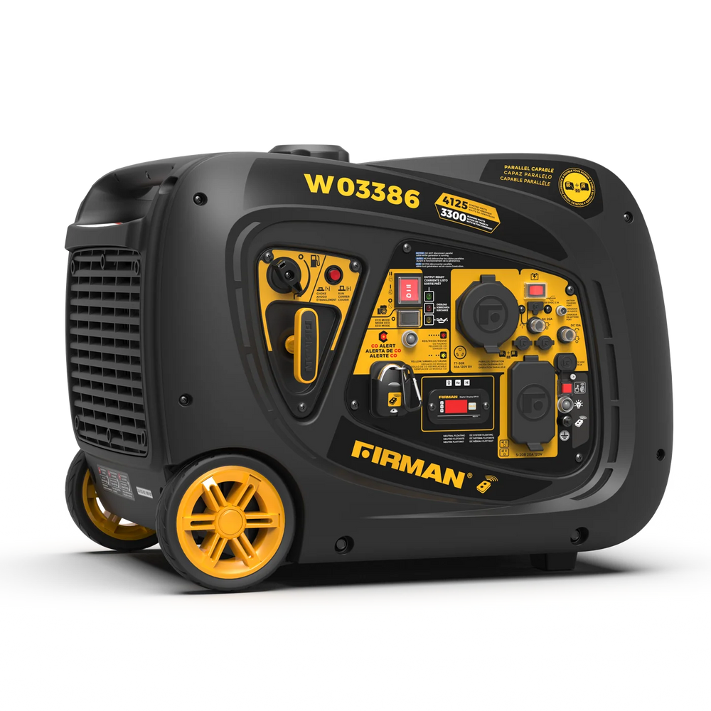 FIRMAN Inverter Portable Generator with CO Alert Remote Start, 4,125/3,300W