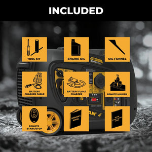 FIRMAN Inverter Portable Generator with CO Alert Remote Start, 4,125/3,300W, view 5