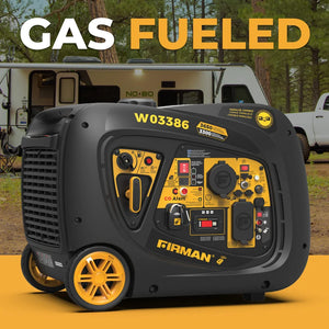 FIRMAN Inverter Portable Generator with CO Alert Remote Start, 4,125/3,300W, view 9