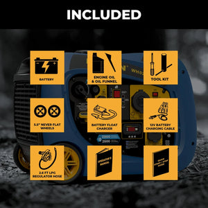FIRMAN Dual Fuel Generator Electric Start, 3,200/2,900W, view 7