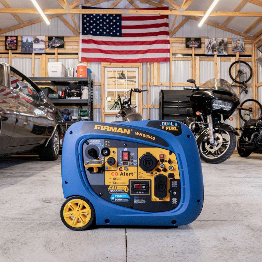 FIRMAN Dual Fuel Inverter Portable Generator with CO Alert Electric Start, 4,125/3,300W, view 12
