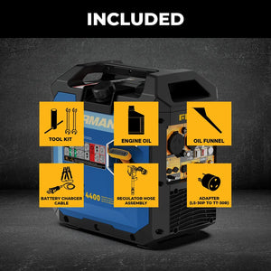 FIRMAN Tri-Fuel Inverter Portable Generator with CO Alert, 4,400/3,500W 120V, view 8