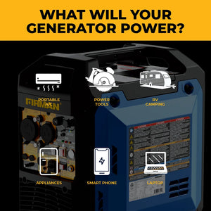 FIRMAN Tri-Fuel Inverter Portable Generator with CO Alert, 4,400/3,500W 120V, view 4