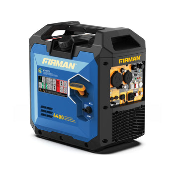 FIRMAN Tri-Fuel Inverter Portable Generator with CO Alert, 4,400/3,500W 120V