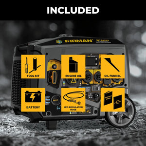 FIRMAN Tri-Fuel Inverter Portable Generator with CO Alert, 7,850/6,300W 120/240V, view 7
