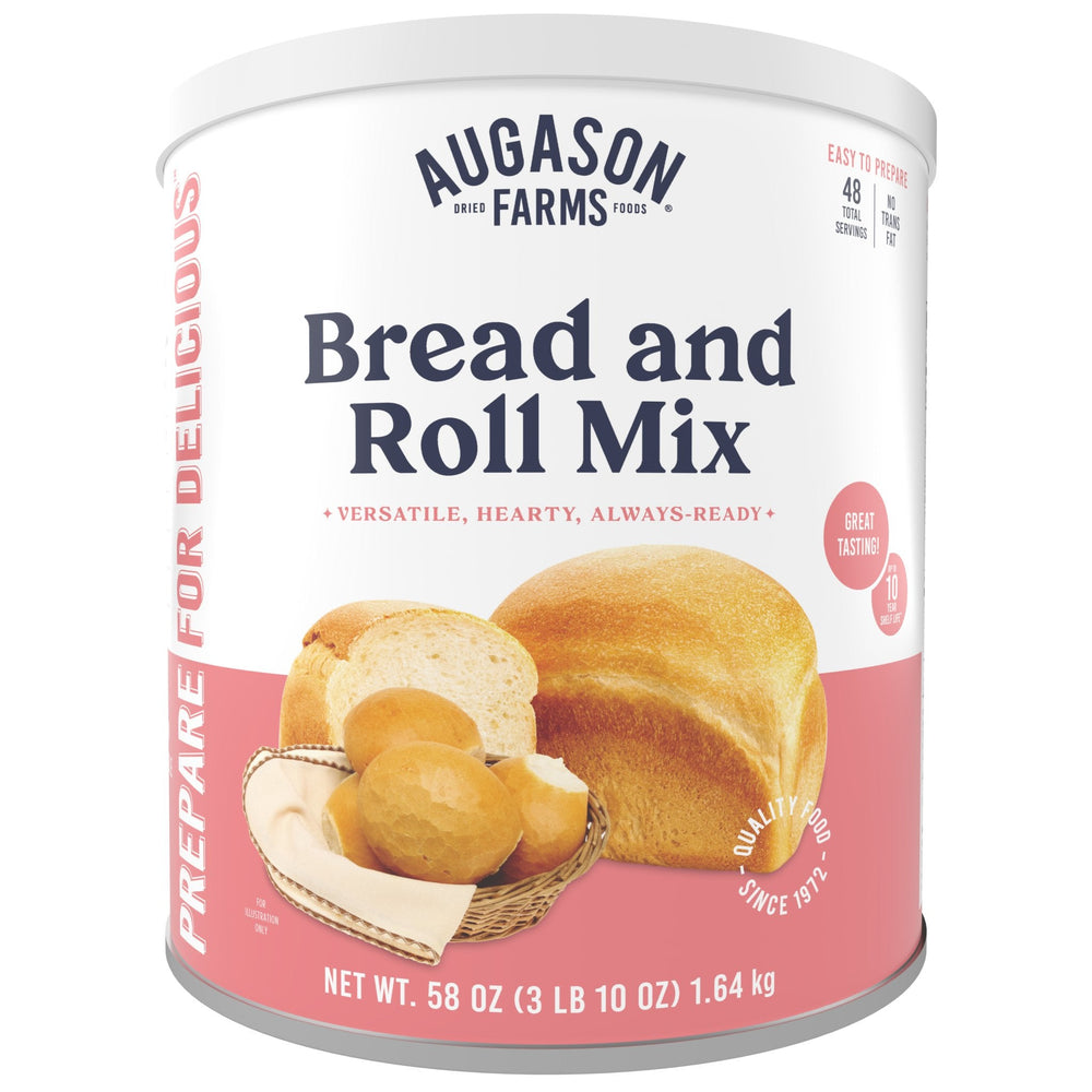 Augason Farms Bread and Roll Mix Can - 48 Servings