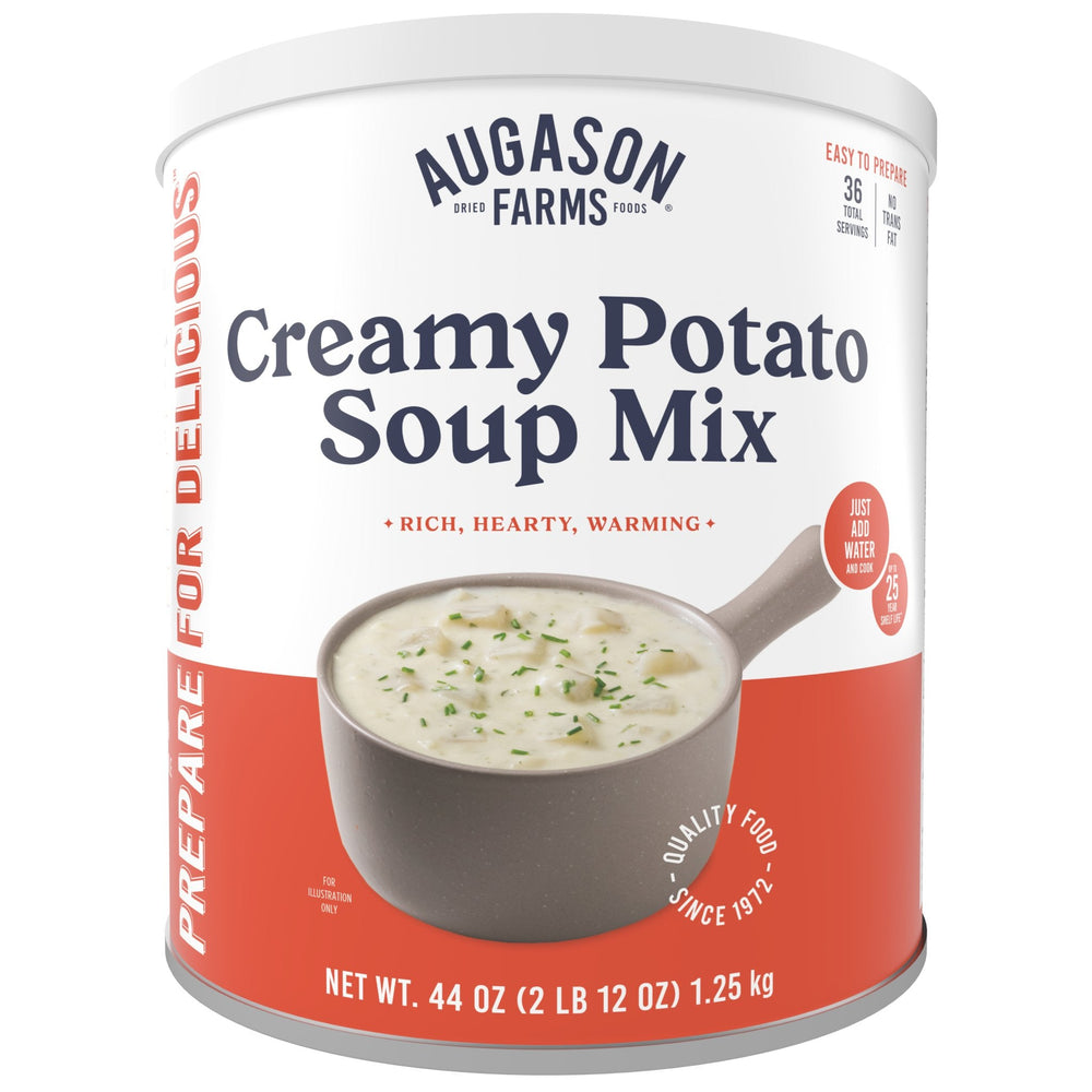Augason Farms Creamy Potato Soup Mix Can - 36 Servings