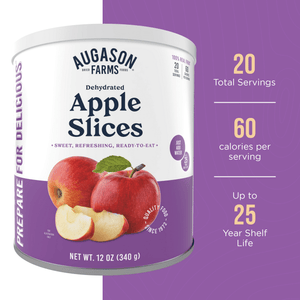 Augason Farms Dehydrated Apple Slices Can, 20 Servings, view 2