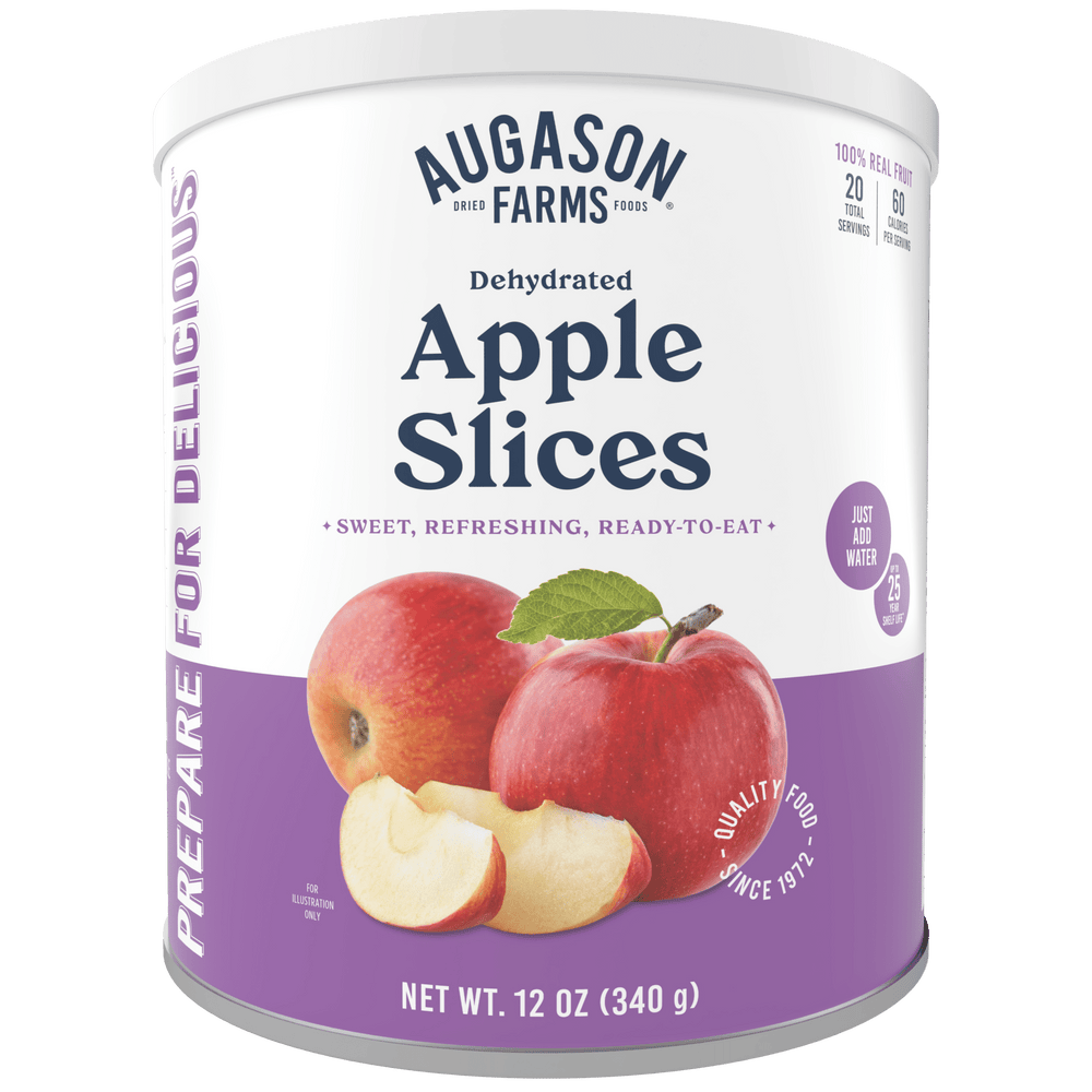 Augason Farms Dehydrated Apple Slices Can, 20 Servings