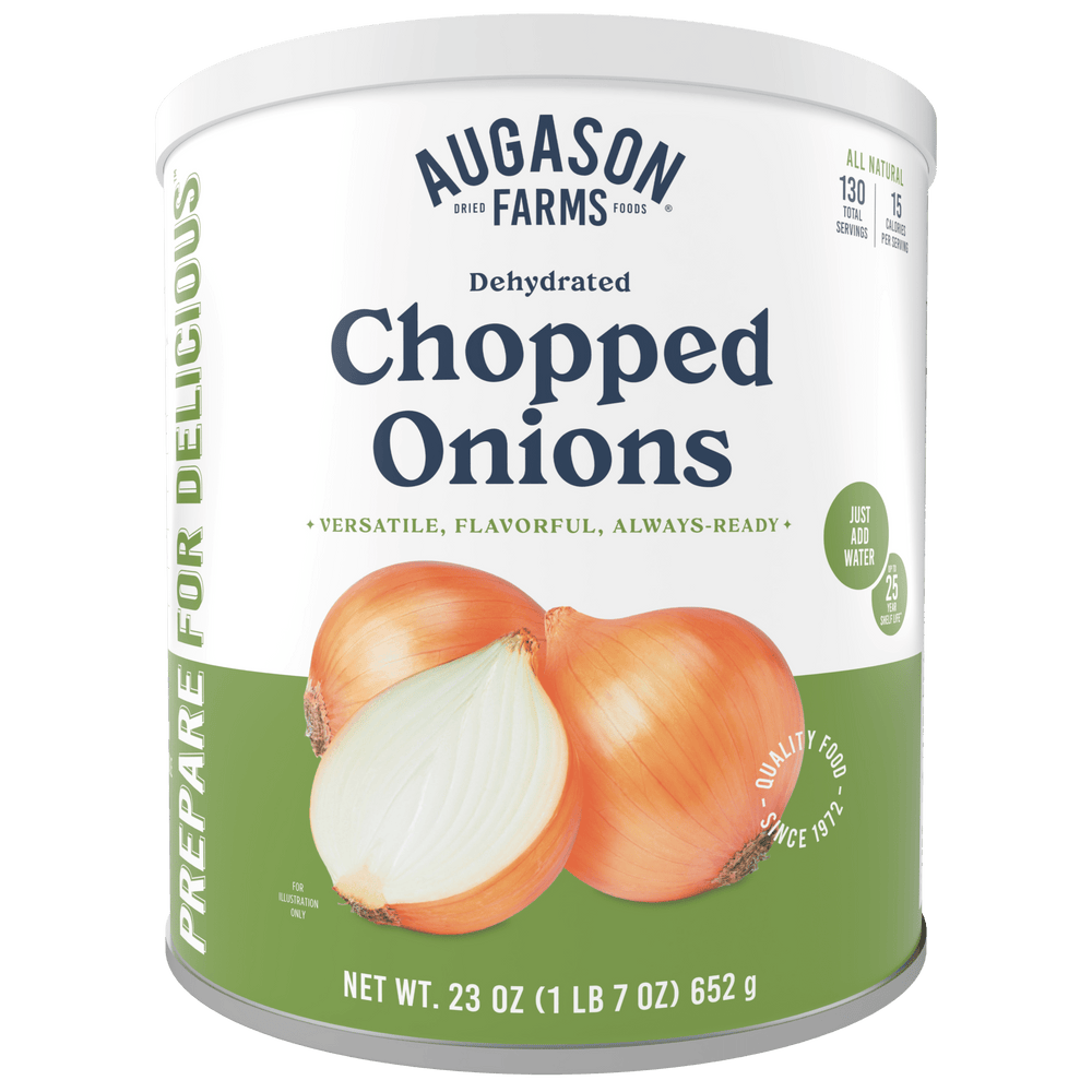 Augason Farms Dehydrated Chopped Onions Can, 130 Servings