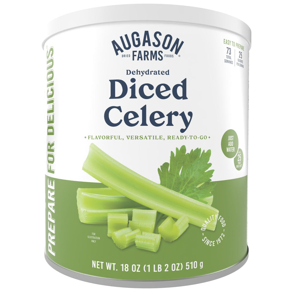 Augason Farms Dehydrated Cross Cut Celery Can - 73 Servings