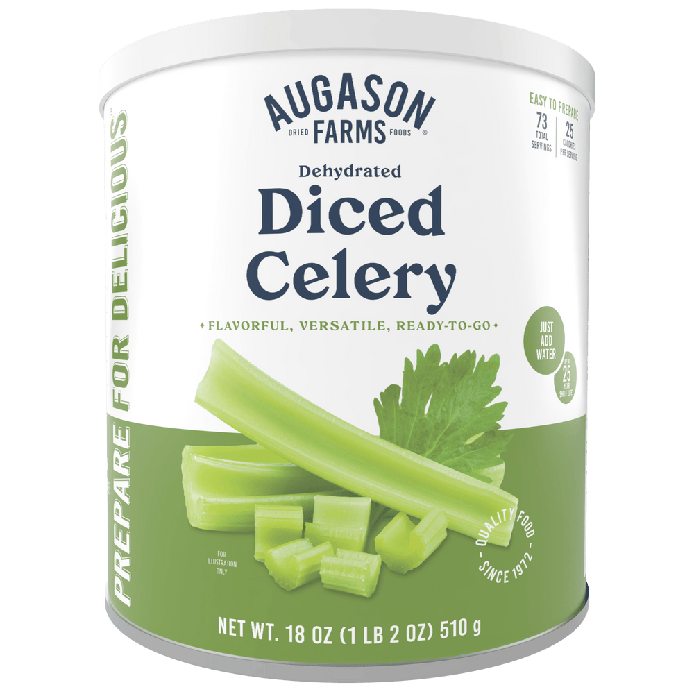 Augason Farms Dehydrated Cross Cut Celery Can, 73 Servings