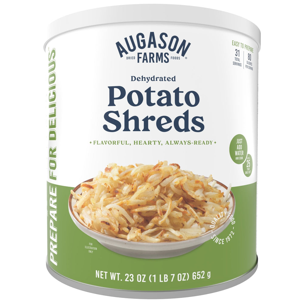 Augason Farms Dehydrated Potato Shreds Can - 31 Servings