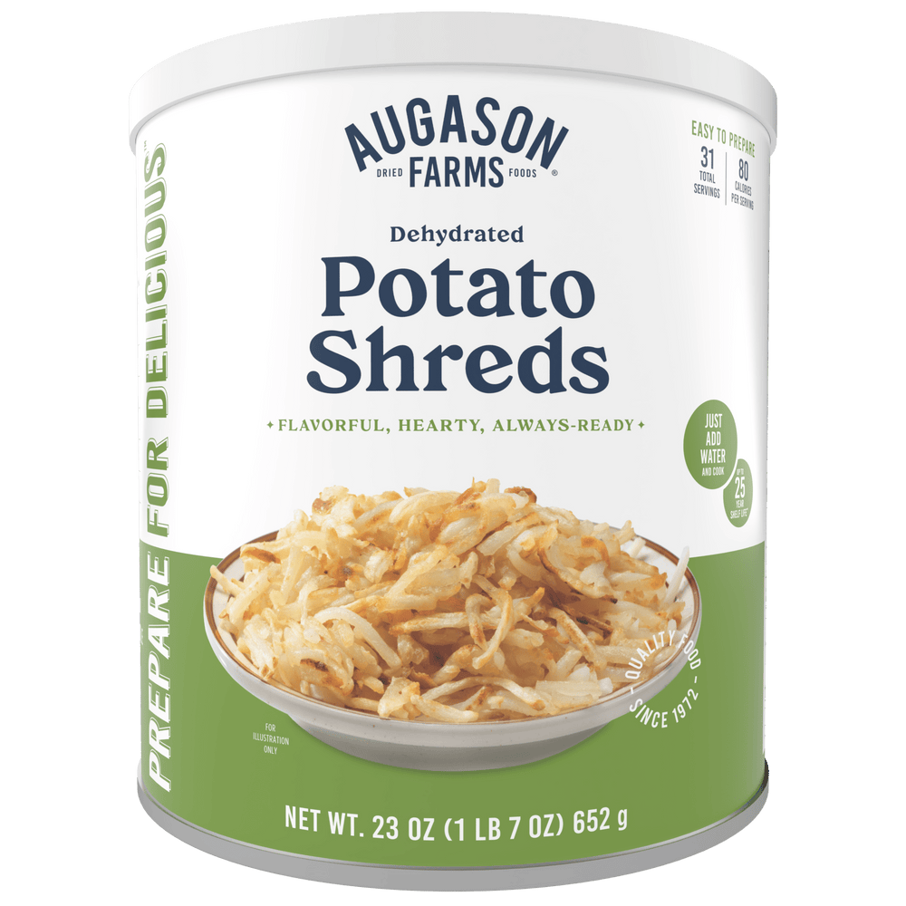 Augason Farms Dehydrated Potato Shreds Can, 31 Servings