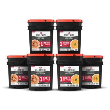 ReadyWise 3 Month Emergency Food Supply – 6 Bucket Bundle