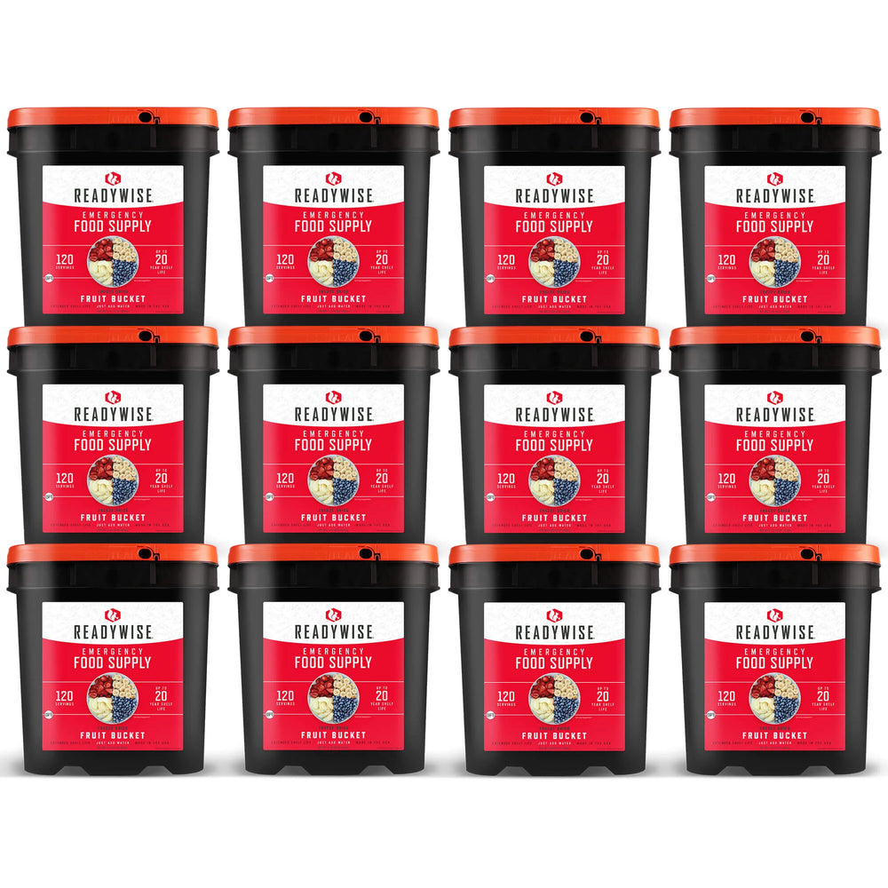 ReadyWise Freeze-Dried Fruit Bucket – 1,440 Servings