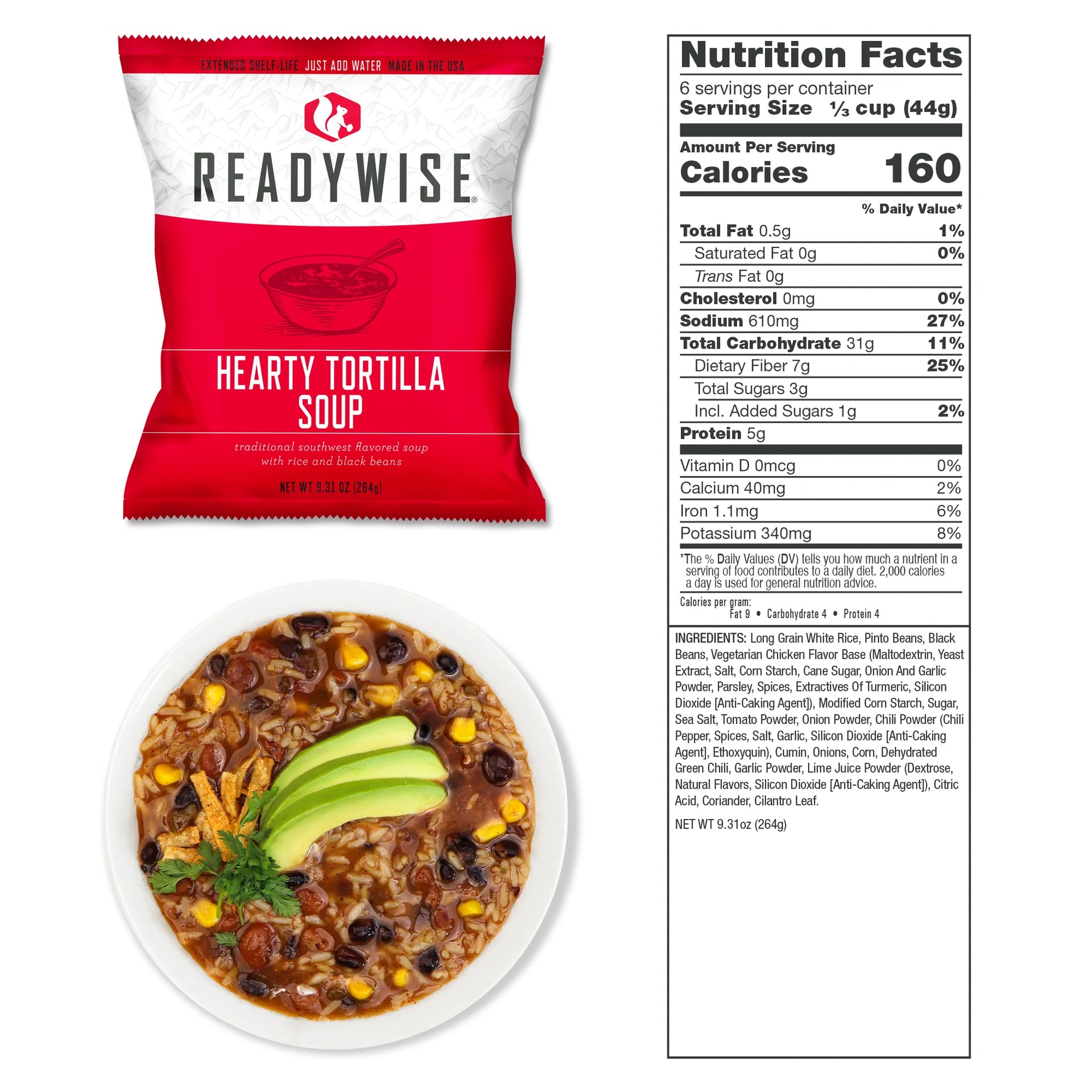 ReadyWise Entrée Only Grab-and-Go Food Kit – 60 Servings