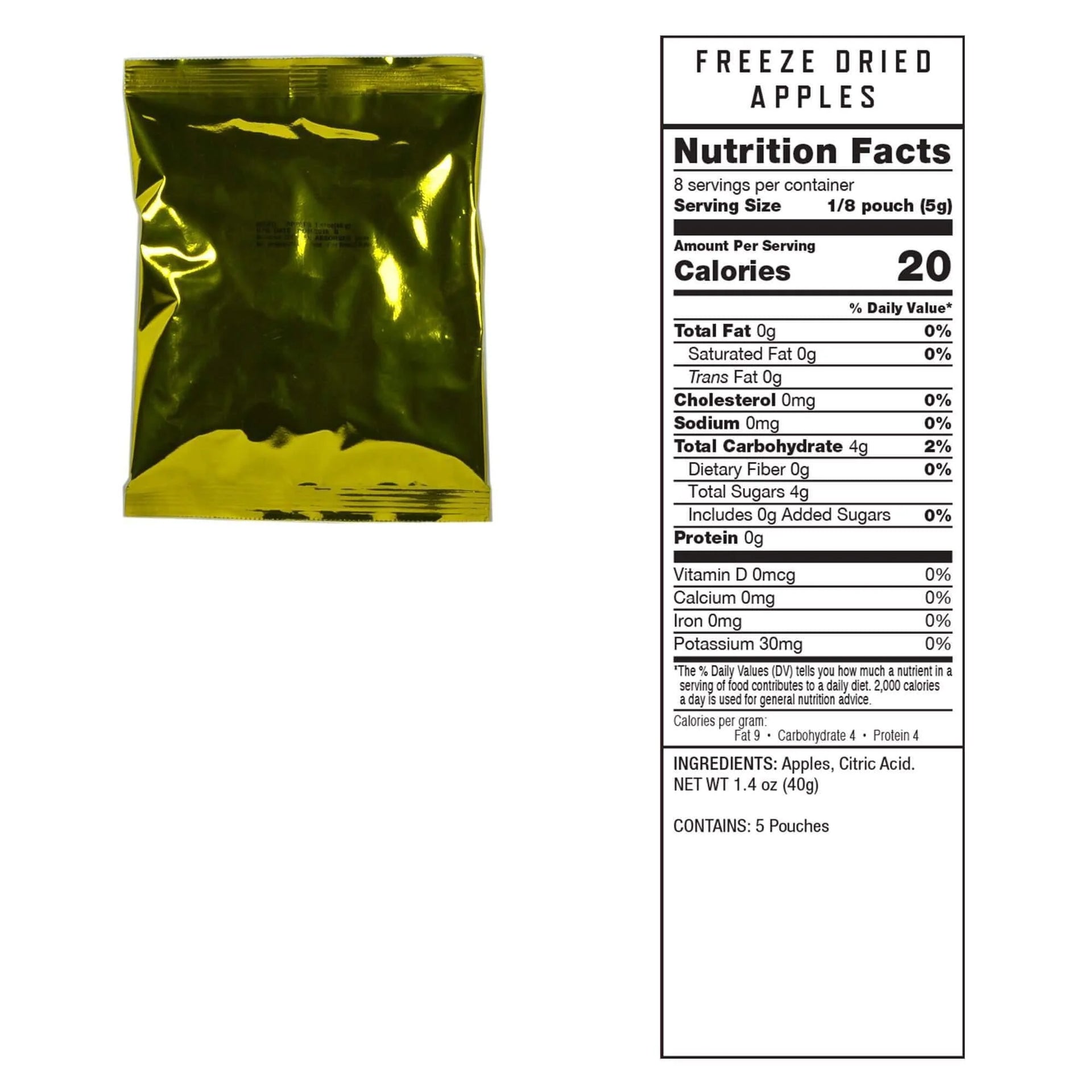 ReadyWise Freeze-Dried Fruit Bucket – 120 Servings