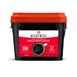 ReadyWise Freeze-Dried Coffee Bucket – 360 Servings