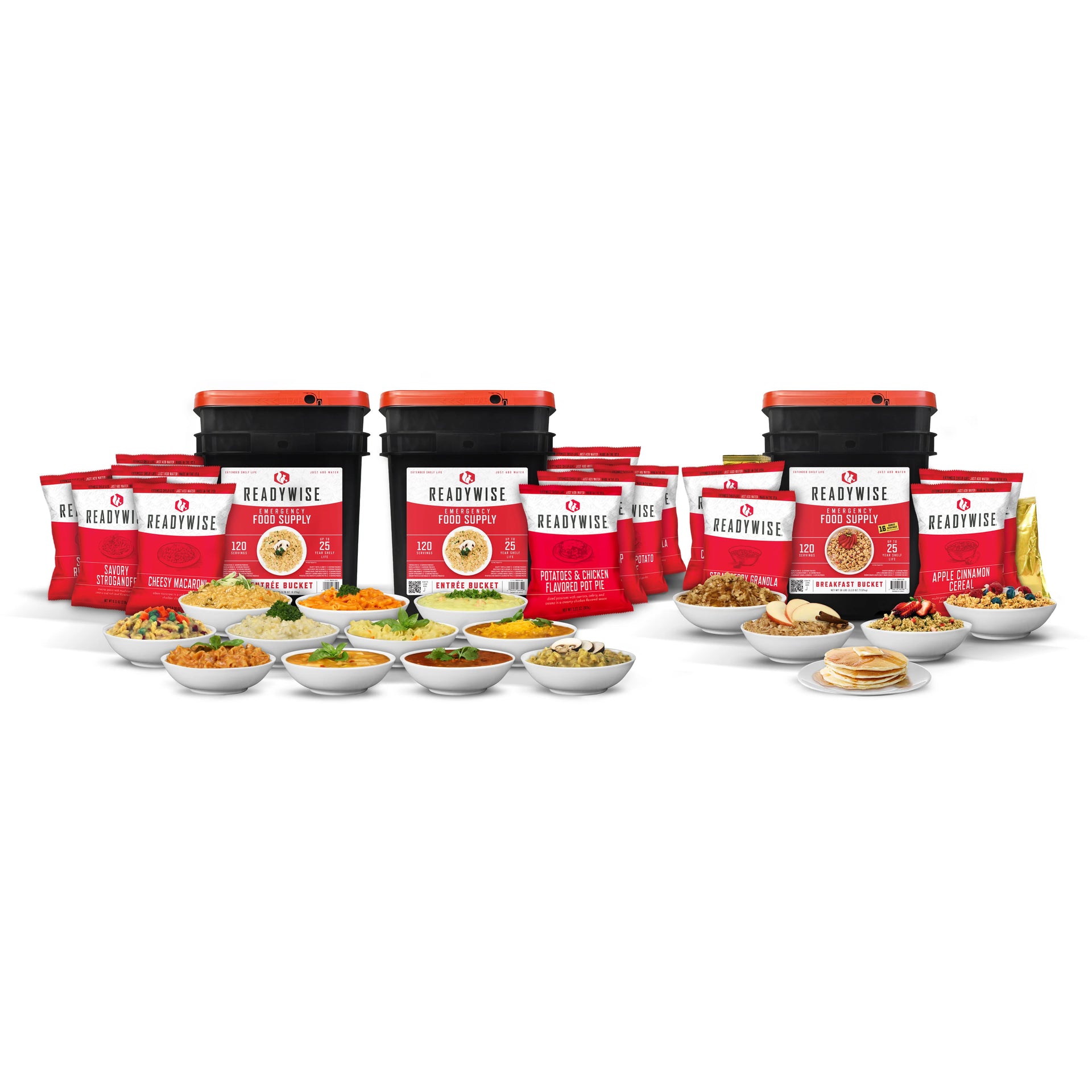 ReadyWise 4-Month 1-Person Emergency Food Supply Kit–360 Servings