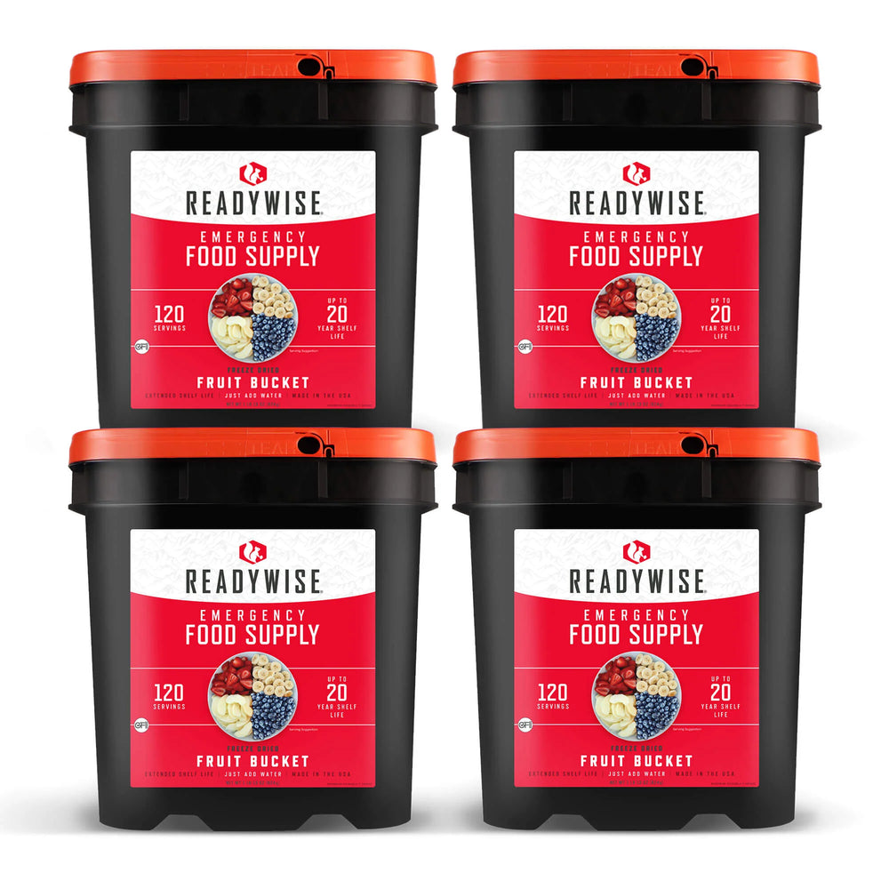 ReadyWise Freeze-Dried Fruit Bucket – 480 Servings