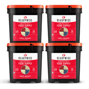ReadyWise Freeze-Dried Fruit Bucket – 480 Servings