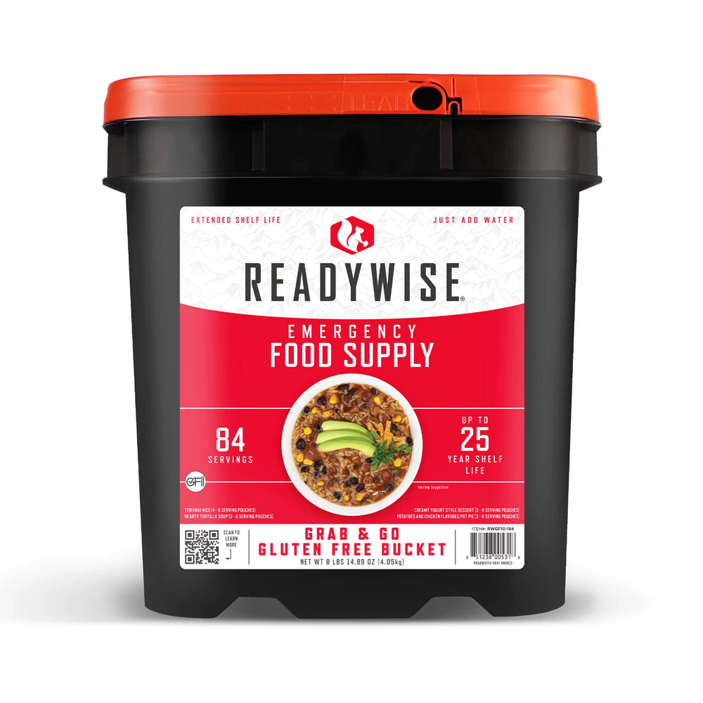 ReadyWise Gluten-Free Breakfast & Entrée Grab-and-Go – 84 Servings