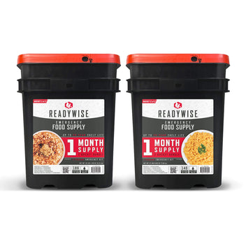 ReadyWise 1 Month Emergency Food Supply – 2 Bucket Bundle