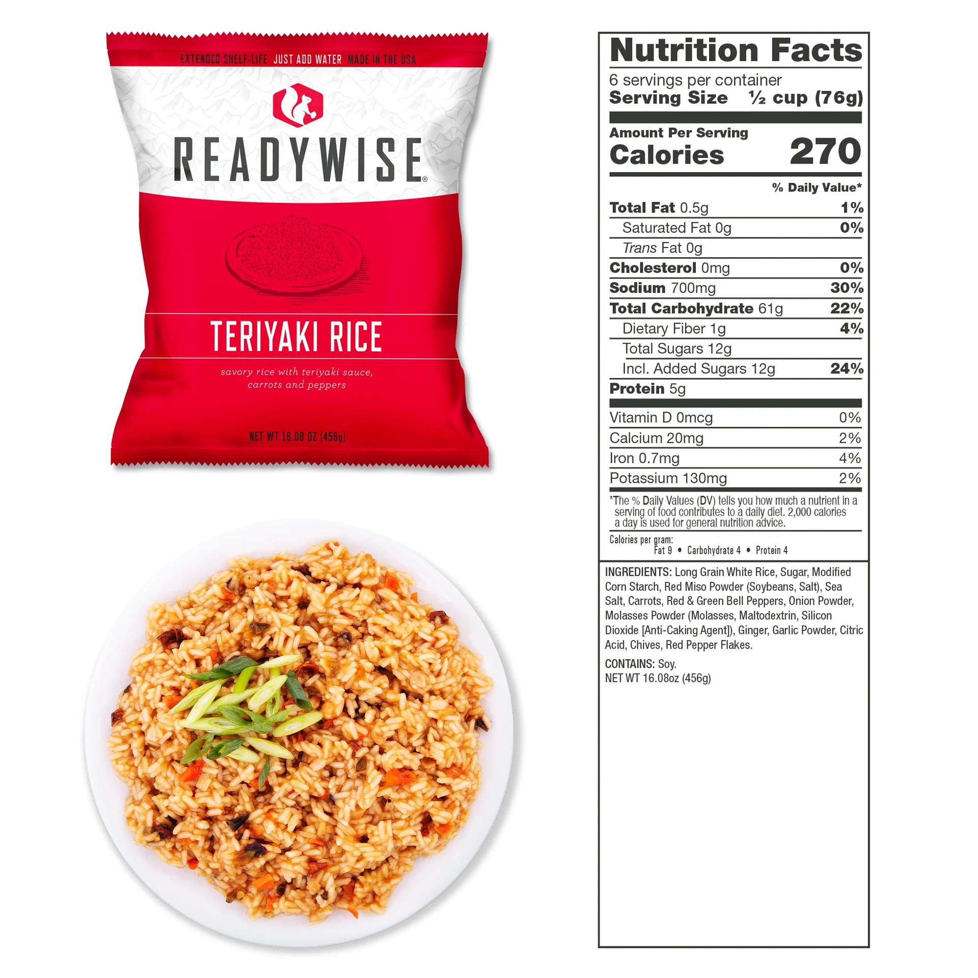 ReadyWise 1-Year 1-Person Emergency Food Supply Kit– 1,080 Servings