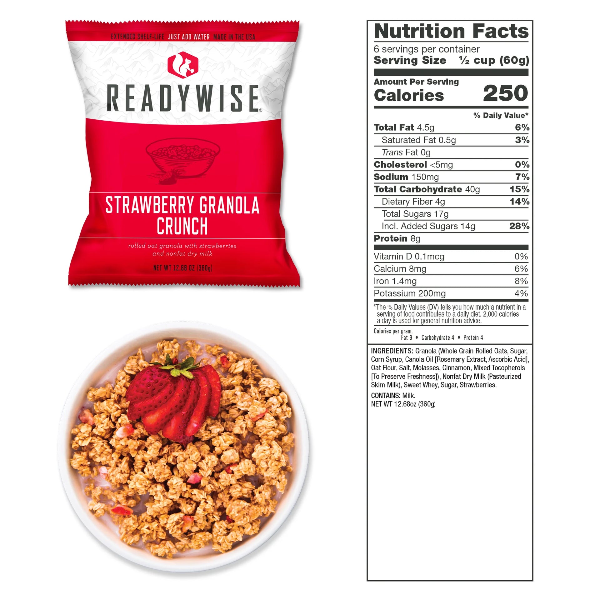 ReadyWise 1-Year 2-Person Emergency Food Supply Kit– 2,160 Servings