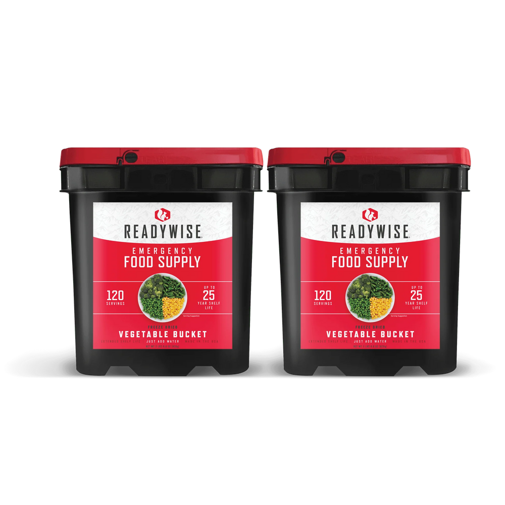 ReadyWise Freeze-Dried Vegetable Bucket – 240 Servings