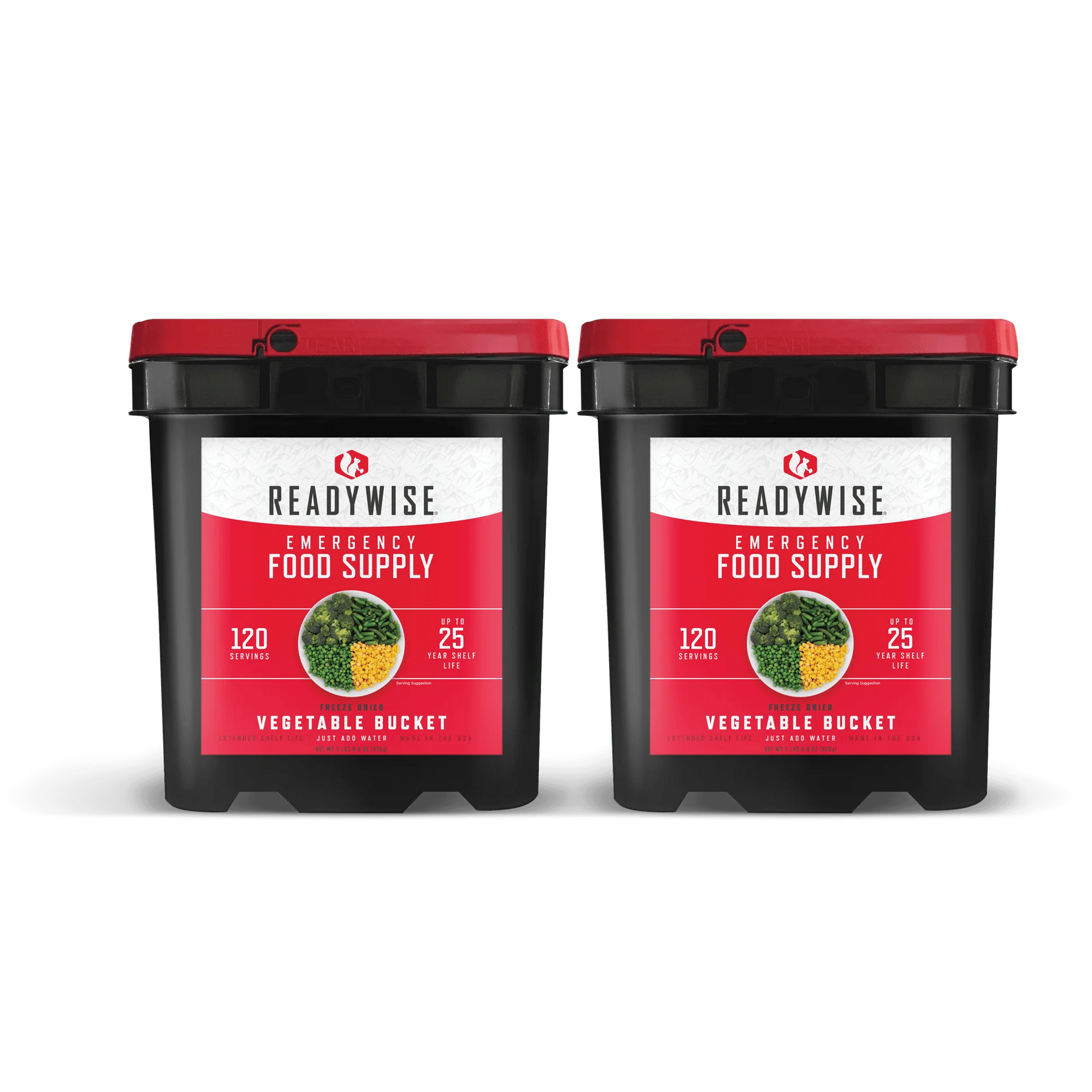 ReadyWise Freeze-Dried Vegetable Bucket – 240 Servings
