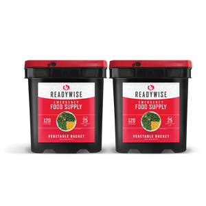 ReadyWise Freeze-Dried Vegetable Bucket – 240 Servings
