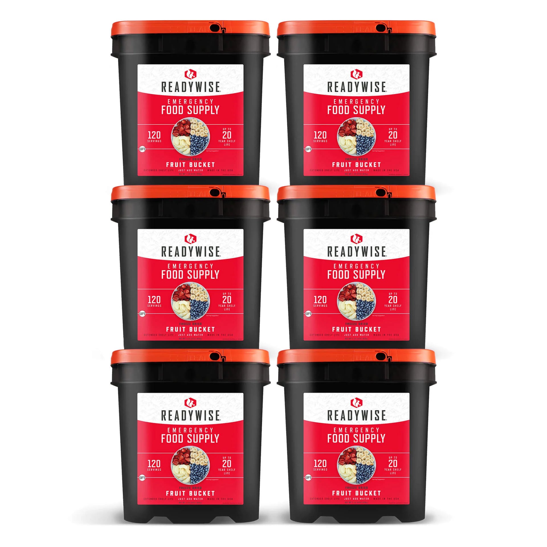 ReadyWise Freeze-Dried Fruit Bucket – 720 Servings